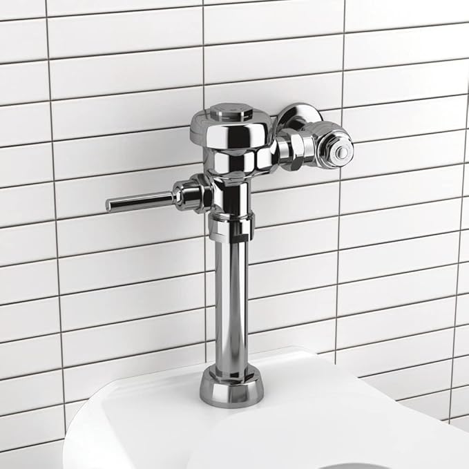Sloan Regal 111 Exposed Manual Water Closet Flushometer (6 - Pack), 1.6 GPF Manual Flush Valve - Single Flush, Fixture Connection Top Spud, Diaphragm Valve, Polished Chrome Finish, 3080053
