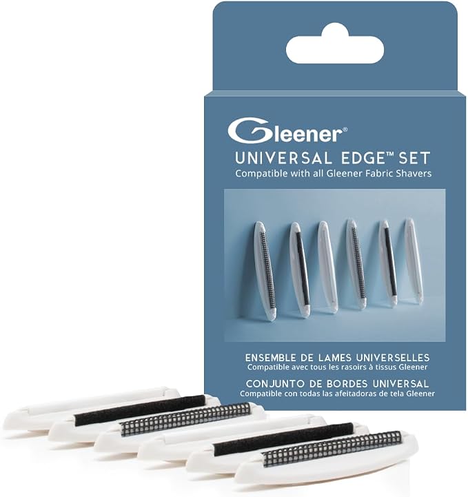 Universal Replacement Edge Set for All Gleener Fabric Shavers (Variety Pack Edges 1, 2 & 3) | 6 Pack