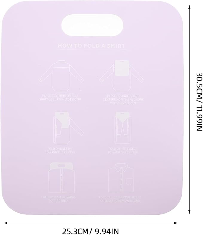 2pcs Shirt Folding Boards for Adults Boy Girl Clothing Folding Tool for Easy Laundry Portable Folder for Organizing Shirts and Hoodies Dorm