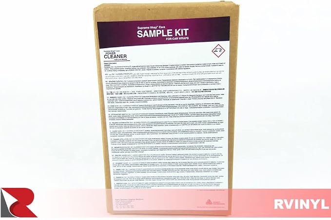 Avery Dennison Supreme Wrap Care - Power Cleaner, Sealant and Micro Fiber Cloth - Professional Quality Car Vinyl Installation Kit - Sample Pack