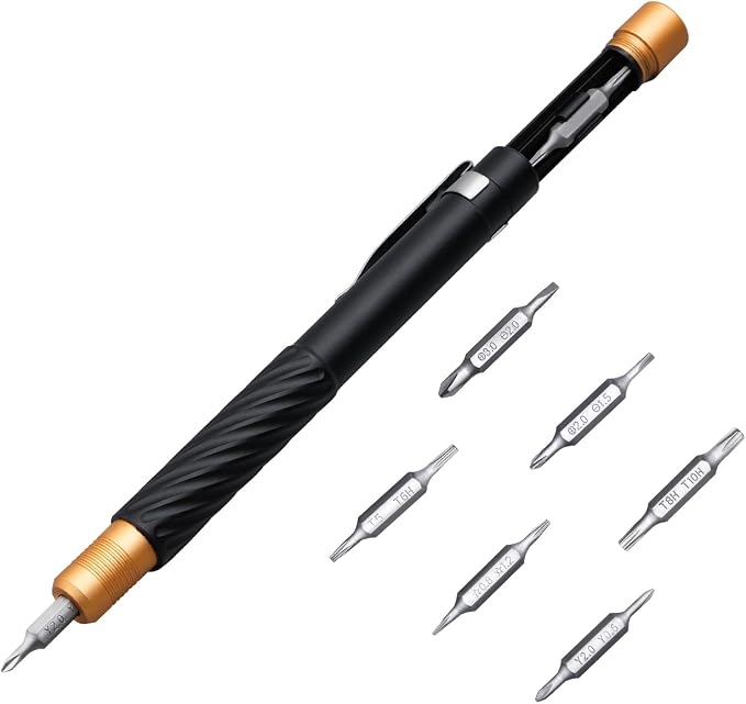 HengTianMei Eye Glasses Screwdriver Kit 12 in 1 Magnetic Screwdriver Set, Small Screw Driver Repair Tool Set for Eye Glasses Xbox, Computer, Phone, Macbook, Laptop, Game Console, Watch