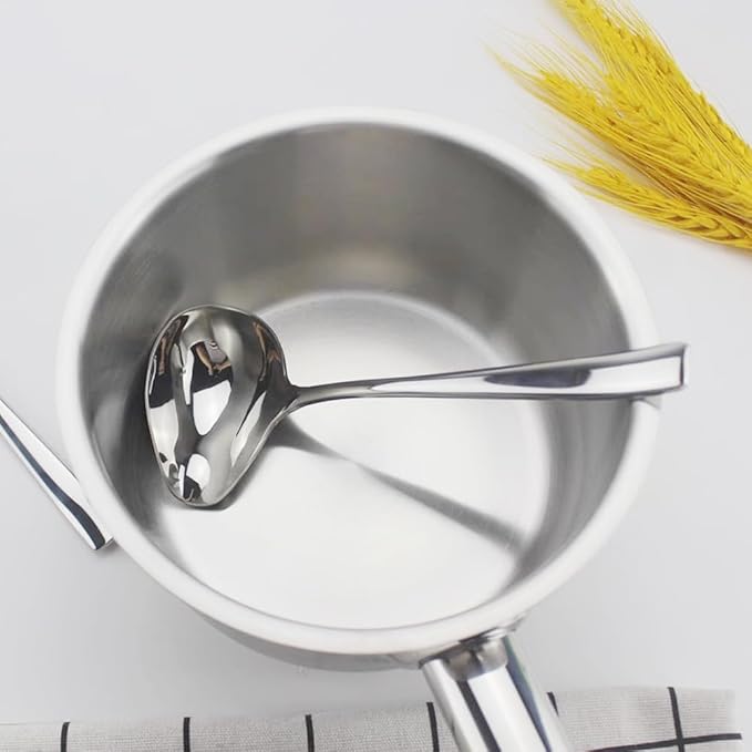 Small Gravy Sauce Ladle,18/10 Stainless Steel Ladle With Pouring,Dishwasher Safe.