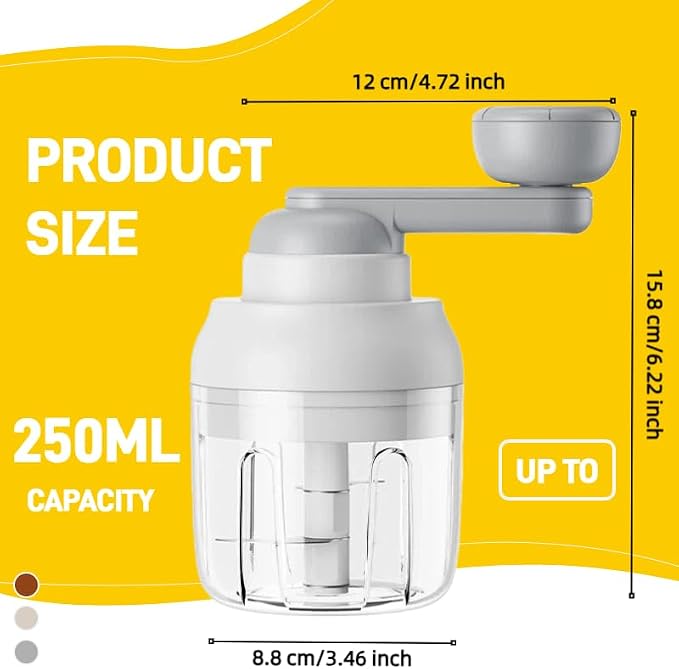 Multi-Functional Manual Food Processor Vegetable Chopper, Hand-Powered handle Onion Chopper with Clear Container, Food Chopper for Vegetables Meat Fruits Nuts Herbs Onions,Ideal Gift (Green)