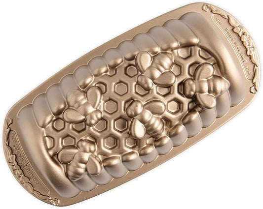 Nordic Ware Honey Hive Loaf, 6 Cup, Toffee