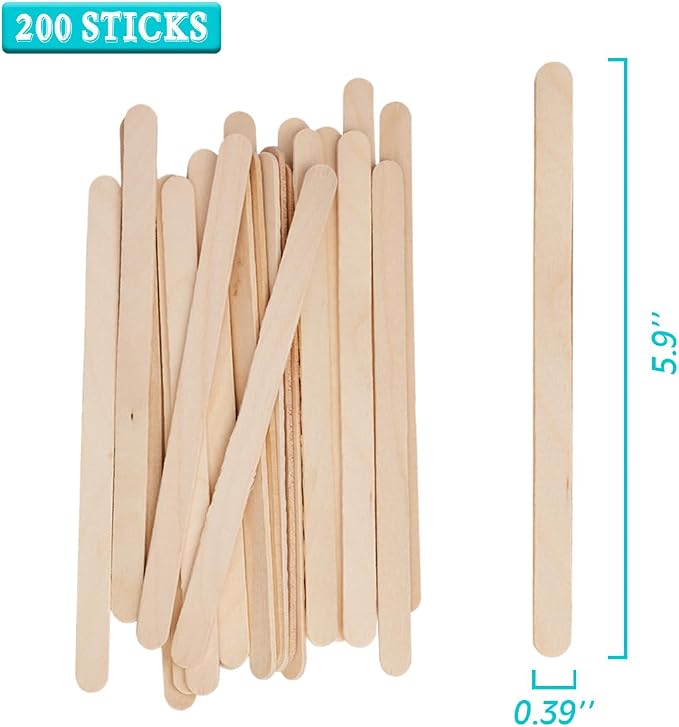 200Pcs 8oz Graduated Clear Plastic Measuring Cups Disposable Mixing Cups with Wooden Stirring Sticks for Mixing Paint Pigments Epoxy Resins Resins