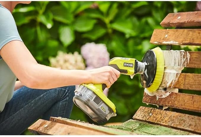 RYOBI ONEAND 18V Cordless Vortex Power Scrubber Tool ONLY P4510 | Battery and Charger Sold Separately