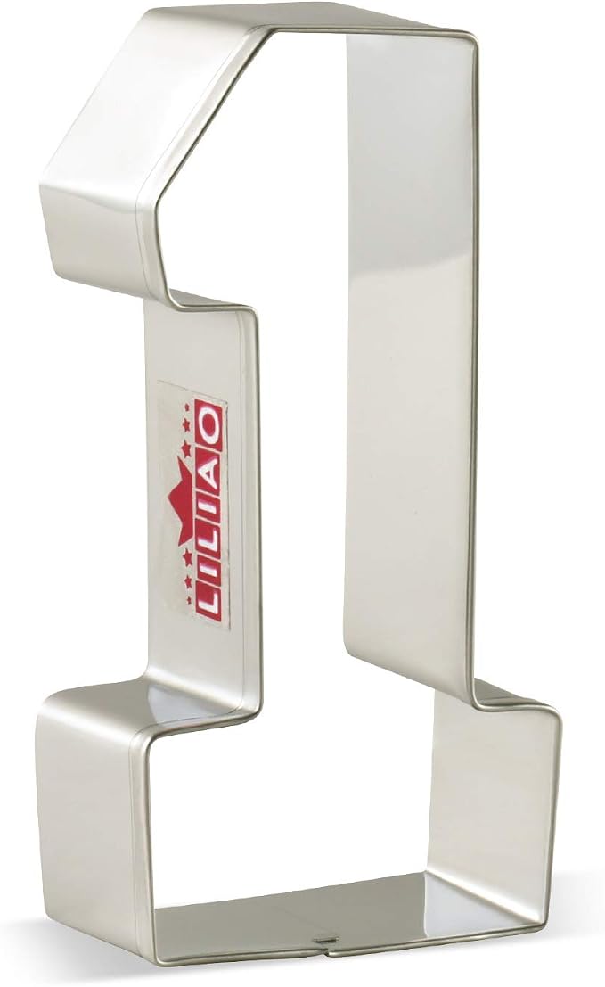 LILIAO Number One #1 Cookie Cutter, 6.1", Stainless Steel