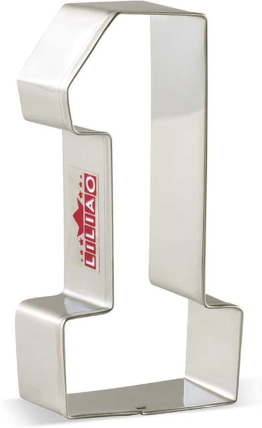 LILIAO Number One #1 Cookie Cutter, 3.93", Stainless Steel