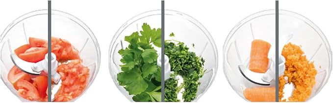 Sharp Chef 31 oz Hand-Pulled Vegetable Chopper – Manual Food Chopper with Sharp Stainless Steel Blades, Easy to Use, Ideal for Onions, Garlic, Herbs
