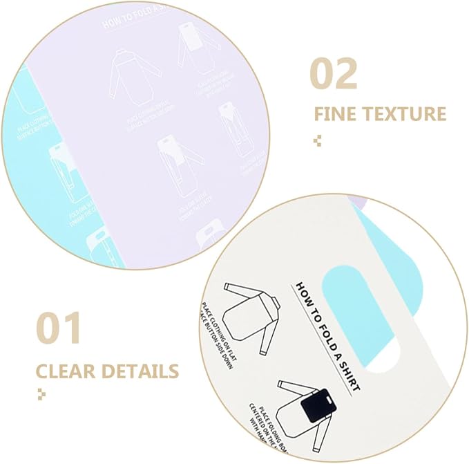 ABOOFAN Shirt Folding Board 3-Pack Clothes Folder Folding Board for T-Shirts and Long-Sleeve Shirts Space-Saving Laundry Organizer for Home Travel and Closet Storage