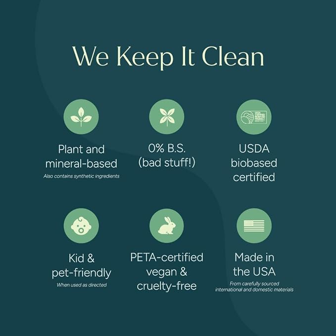 Puracy All Purpose Cleaner Concentrate – Plant-Powered Multi-Surface Cleaner - Surface Cleaner Solution As Seen on TikTok (Organic Lemongrass, 16 fl oz, 1 Pack)