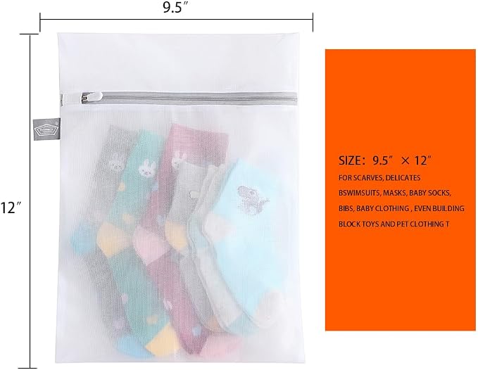 Lingerie Bags for Washing Delicates, Mesh Laundry Bag for Delicates | Delicate laundry bag, for clothes, face mask, tie, scarf, socks, stockings, shirts, small toys, 3S