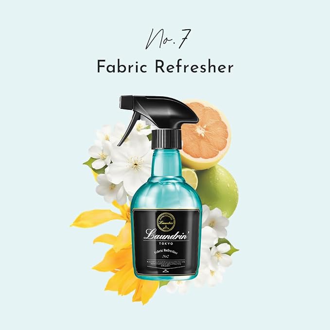 Laundrin Fabric Refresher Spray - No. 7, 300ml Odor Eliminator | Pet odor eliminator for home, room essentials fabric spray for mattress, curtain, sofa, carpet, furniture & bedding