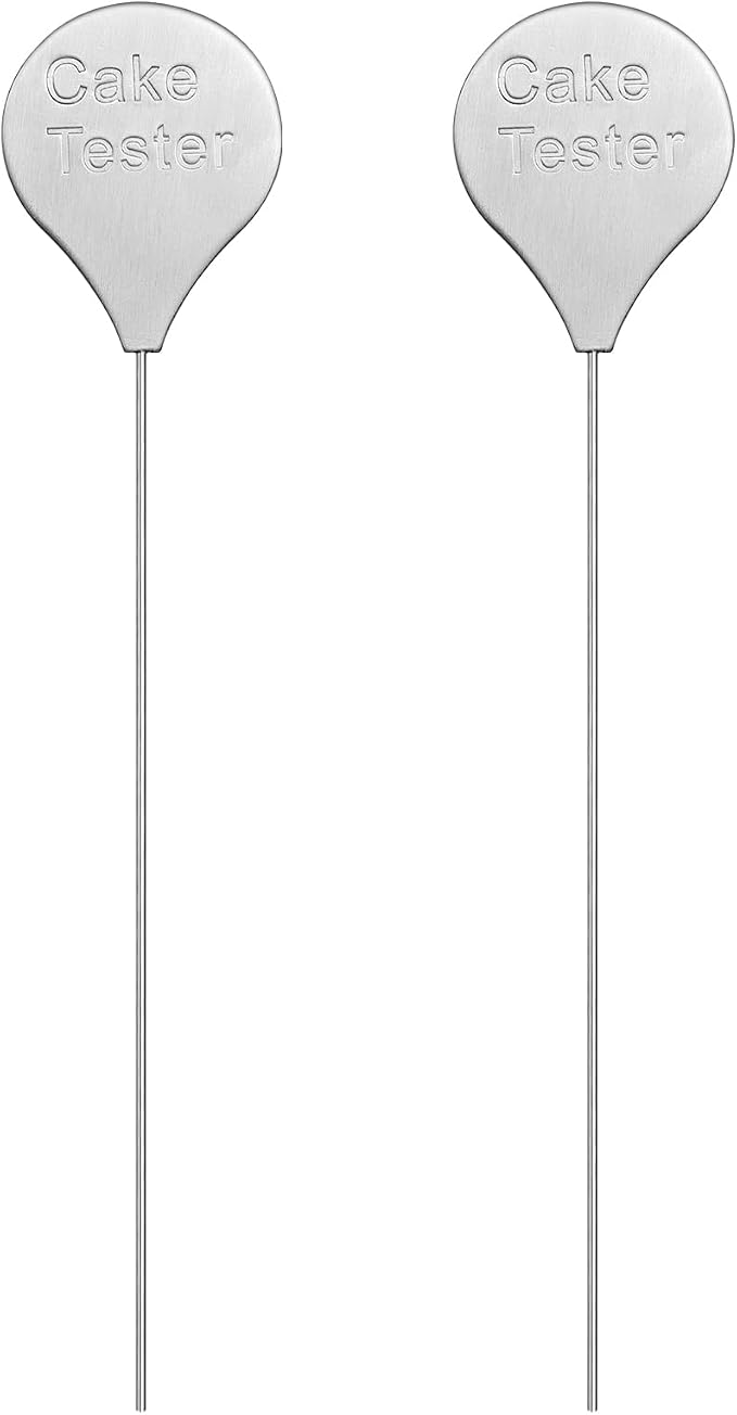 Cake Tester, 2 Packs Cake Testers for Baking and Cakes Testing Stick Doneness Endurance CakeTester Skewer 7.9 in Stainless Steel Rondauno