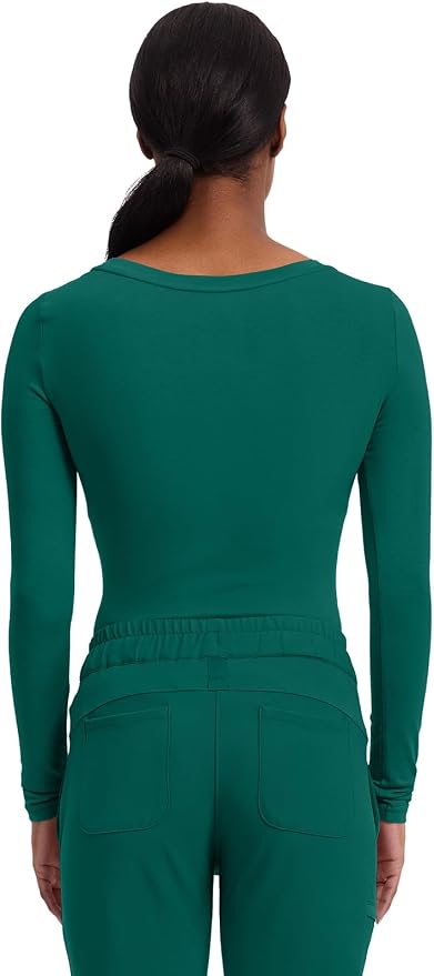 Healing Hands Underscrub Long Sleeve Women Knits Scrub Tops | Soft Cotton Blend Knit, Breathable Stretch Comfort, Machine Wash, Easy Care Fabric, Ideal For Layering Under Scrubs