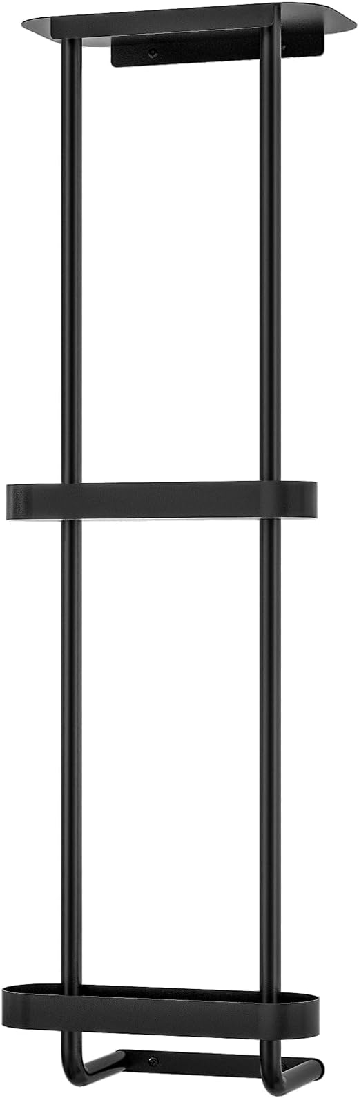 STWWO Bathroom Towel Storage, 36.4 Inch Towel Racks for Bathroom Wall Mounted with Shower Caddy with Metal Shelf, Black | Towel Racks for Bathroom 36.4Inch with Shower Caddy