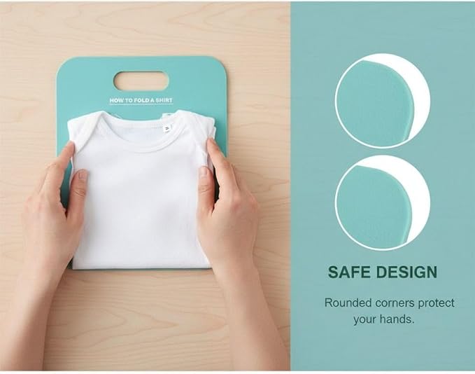 Quick-Fold Clothes Board PP Laundry Liner Annular Hole Design with Rounded Corners for Shirts, Pants & Sweaters