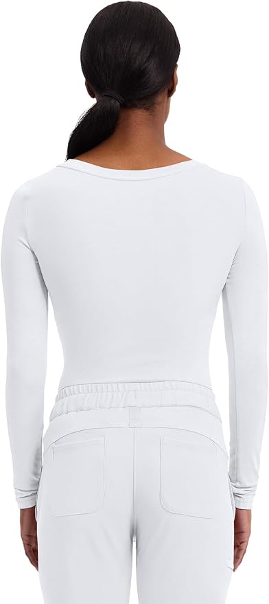 Healing Hands Underscrub Long Sleeve Women Knits Scrub Tops | Soft Cotton Blend Knit, Breathable Stretch Comfort, Machine Wash, Easy Care Fabric, Ideal For Layering Under Scrubs