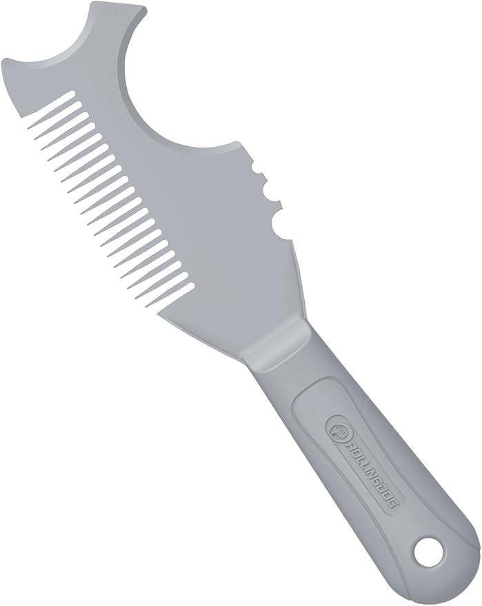 ROLLINGDOG Paint Brush/Roller Cleaner Tool | Durable Plastic Paint Brush Comb With Lightweight Reinforced Handle,Wash And Reuse
