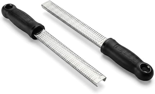 Microplane Classic Twin Pack - 12" Black Zester Grater with Surgical-Grade Stainless Steel Blade