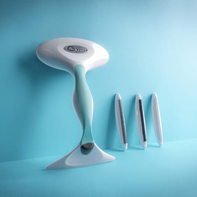 Fabric Shaver & Lint Remover |Battery-Free 4-in-1 Depiller with 3 Fabric-Safe Edges for Clothes & Upholstery (Turquoise)