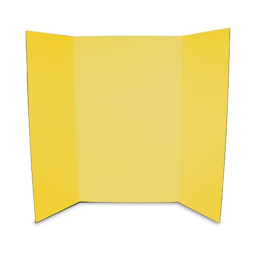 Flipside Products 36” x 48” Project Boards for Presentations, Science Fair, School Projects, Event Displays and Trifold Picture Board, Proudly Made in USA – Assorted Colors - 24 Pack