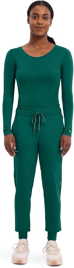 Healing Hands Underscrub Long Sleeve Women Knits Scrub Tops | Soft Cotton Blend Knit, Breathable Stretch Comfort, Machine Wash, Easy Care Fabric, Ideal For Layering Under Scrubs