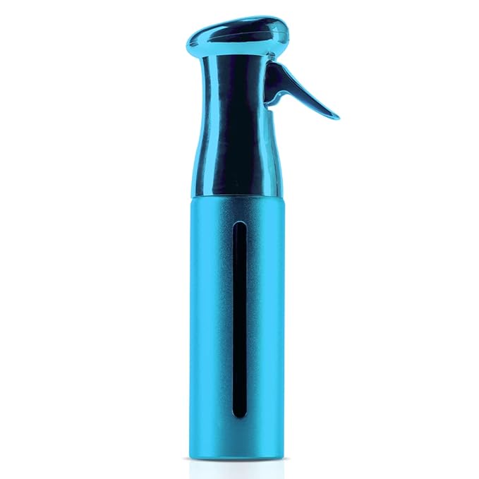 Colortrak Luminous Spray Bottle, 250ml/8.5oz Bottle with Full 360° Distribution, Easy-Use Pump, Quick View Window to Monitor Water Level, Eco-Friendly, Aqua
