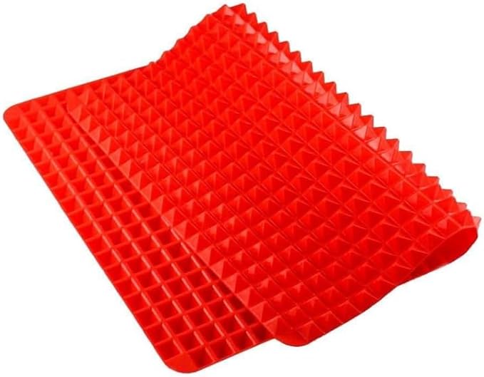 ABOOFAN Non-Stick Silicone Baking Mat 15.35 X 10.23 in Oven Liner Tray with Pyramid Fat-Filtering Design Reusable Heat-Resistant Pastry Cooking Sheet for Oven Microwave Easy Clean