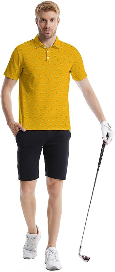Polo Shirts for Men Moisture Wicking Mens Polo Shirts Patriotic Shirts for Men