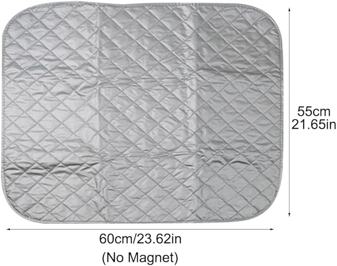 Portable Ironing Mat Blanket for Table Top, Iron Board Alternative Cover Foldable Ironing Board Replacement Quilted Washer Dryer Heat Resistant Pad (No Magnet,Color:60x55cm)