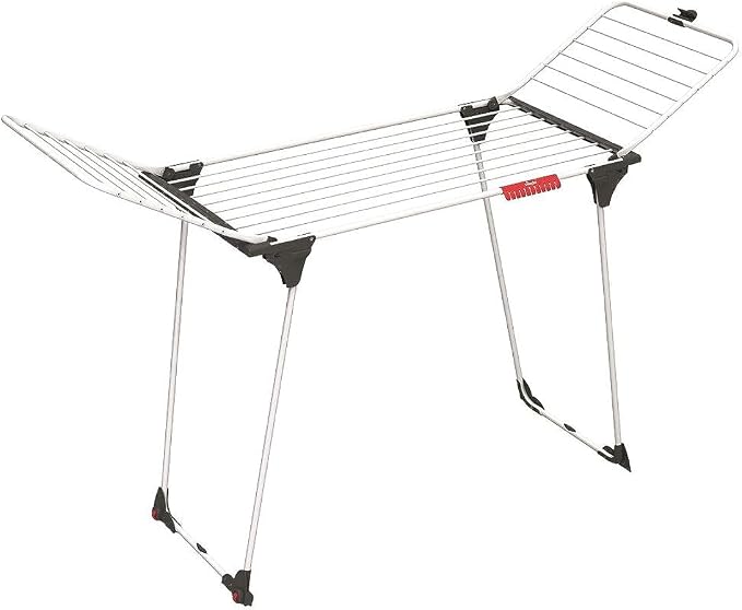 Vileda Clothes Rack, Steel, Aluminium, Gray, 58,5 x 20 x 108,5 cm