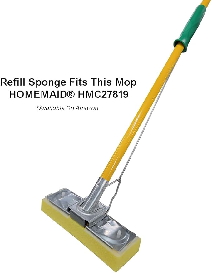 HOMEMAID® 9" Butterfly Mop Refill Sponge Head - $5.99 Each (Made in USA)