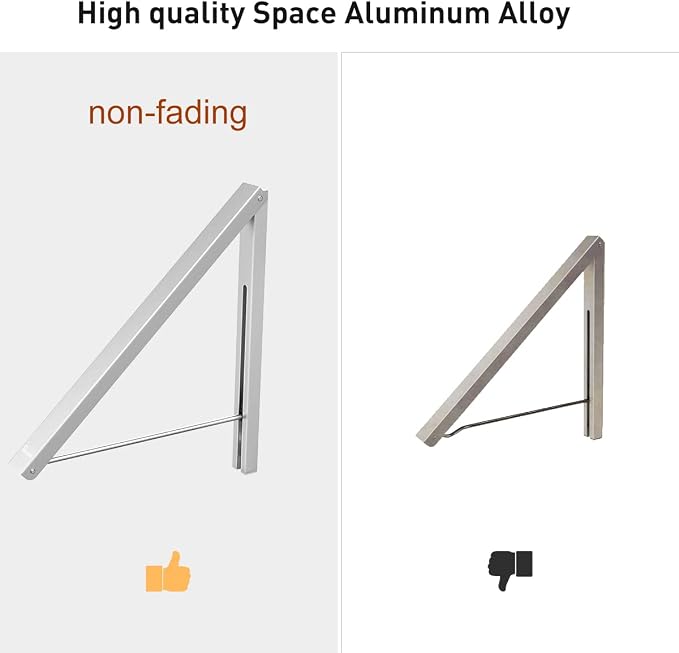 Wall Mounted Drying Rack Clothes Hanger Folding Wall Coat Racks Aluminum Home Storage Organiser Space Savers