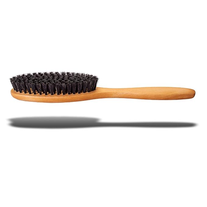 Clothes Brush – Boar Bristle Garment Brush for Suits, Jackets & Wool – Removes Lint, Dust & Pet Hair – Wooden Handle – Made in Germany
