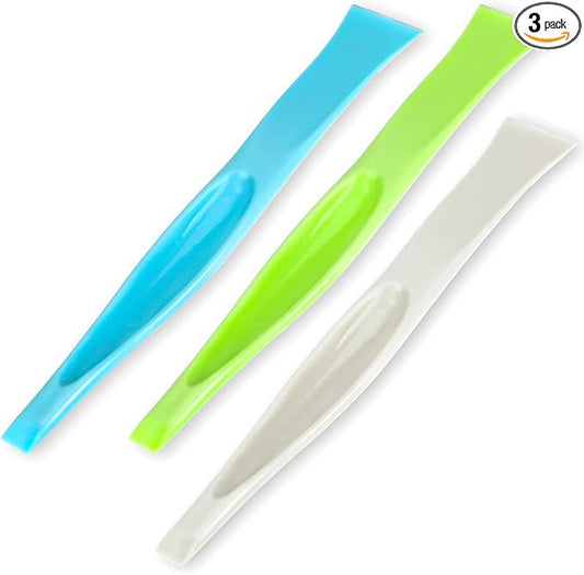 2 in 1 Plastic Scraper Tool,Multi-purpose No-Scratch Scraping Tools Small Scraper Cleaning Tool for Removing Oil Stains, Dirt, Paint, Sticker Remover(3 Pack)