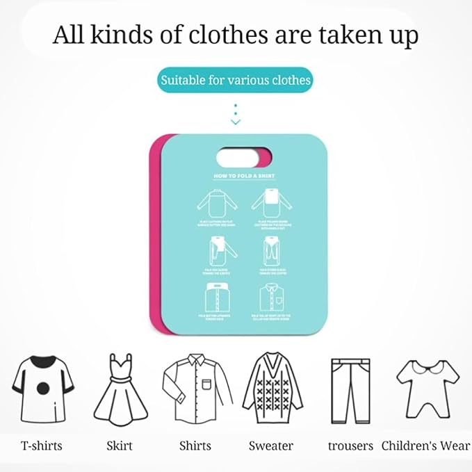 Quick-Fold Clothes Board PP Laundry Liner Annular Hole Design with Rounded Corners for Shirts, Pants & Sweaters