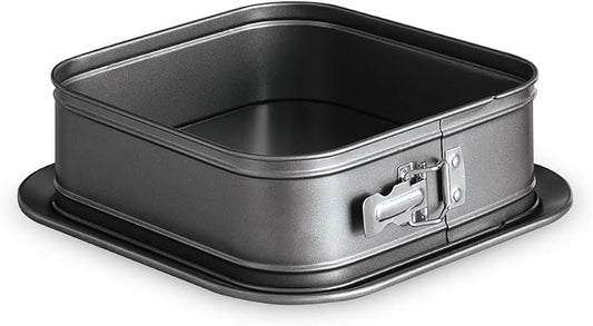 Nordic Ware Square Springform 2 Piece Nonstick Baking Pan, 14 Cup Capacity, Cheesecake Baking Mold with Removable Bottom