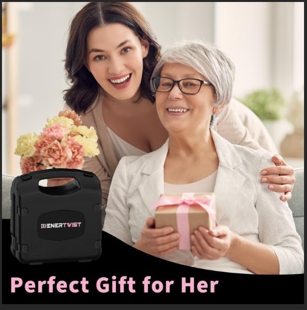 ENERTWIST Pink Tool Kit for Women, 189-Piece Premium Household Hand Tool Set with Lightweight Portable Box, Perfect for Home DIY Repair, Furniture Assembly, Ideal Gift for Women & Housewarming