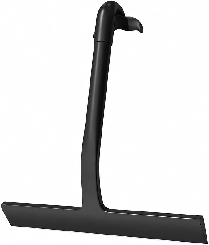 Shower Squeegee for Glass Doors, 8.27 Inch Shower Door Squeegee with Hook, Bathroom Squeegee for Glass, Tile, Mirror, Window and Car Windows Cleaning