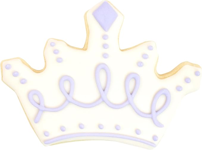 Crown Cookie Cutter 5 Inch Pink Coated