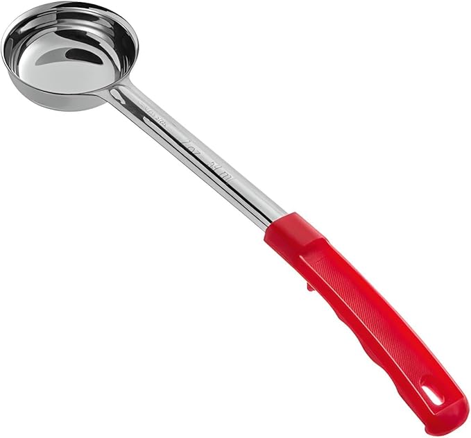 OCS Parts 2-Pack 2 Ounce Perforated and Solid Portion Spoons | Stainless Steel Dishwasher Safe Kitchen Multipurpose Portion and Serving Spoons