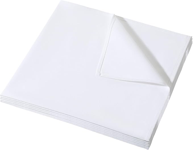 2 Pcs Cotton Pressing Cloth for Ironing, 24 x 24 Inch, Cloths Ironing-Pad for Press Clothing and Sewing, Ironing Cloth to Protect Clothes, Press Tool (White)