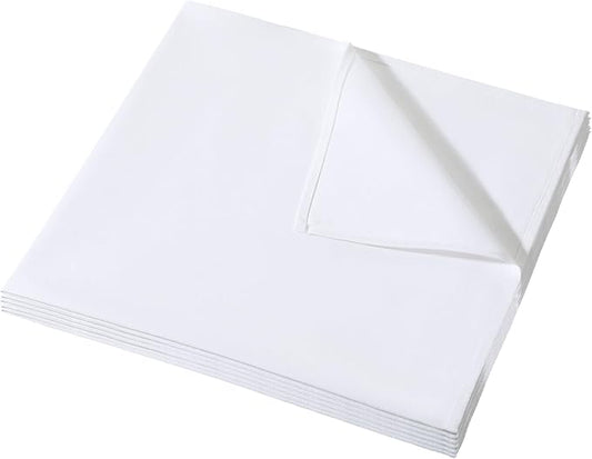 2 Pcs Cotton Pressing Cloth for Ironing, 24 x 24 Inch, Cloths Ironing-Pad for Press Clothing and Sewing, Ironing Cloth to Protect Clothes, Press Tool (White)