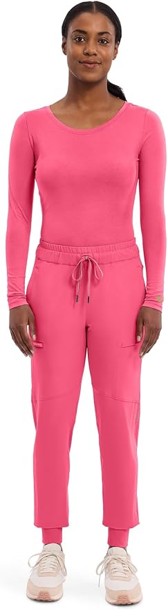 Healing Hands Underscrub Long Sleeve Women Knits Scrub Tops | Soft Cotton Blend Knit, Breathable Stretch Comfort, Machine Wash, Easy Care Fabric, Ideal For Layering Under Scrubs