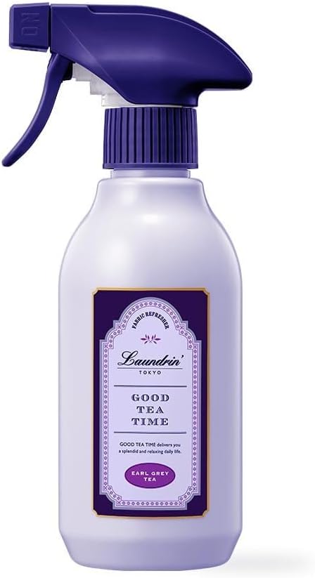 Laundrin Botanical Fabric Refresher Spray - Earl Grey Tea, 300ml | Pet odor eliminator for home, room essentials fabric spray for mattress, curtain, sofa, carpet, furniture & bedding