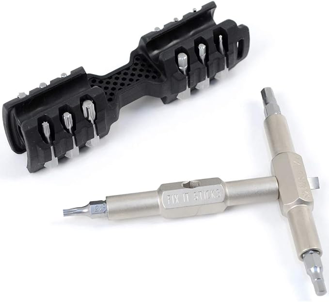 Fix It Sticks Replaceable Gun Care Multi-Tool | 16 Bits and Bracket - Hunting Edition