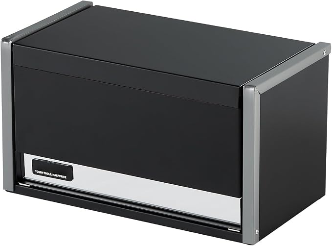 VEVOR Metal Tool Box, 8.6-inch, Portable Metal Tool Box with 3 Drawers, Small Tool Chest with EVA Liners and PP Feet Pads, Heavy-Duty Steel With Ball Bearing Opening and Powder Coated Finish, Black