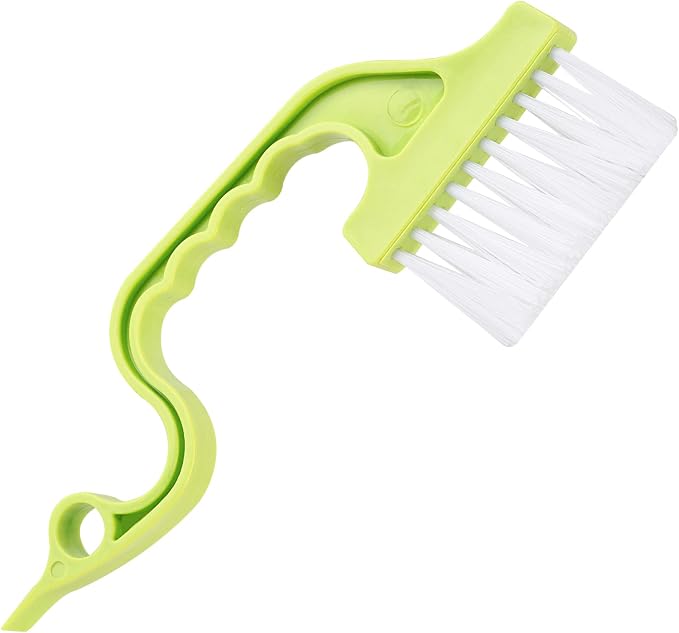 Trycooling Hand-held Groove Gap Cleaning Tools Door Window Track Kitchen Cleaning Brushes (Random Color-Blue, Green, Pink) (1 Pc)