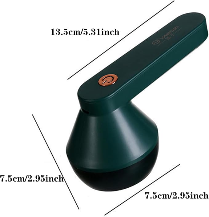USB Rechargeable Fabric Shaver, Electric Lint Remover, Sweater Cordless Clothes Defuzzer, Portable Pills Trimmer for Clothes, Furniture (Green)